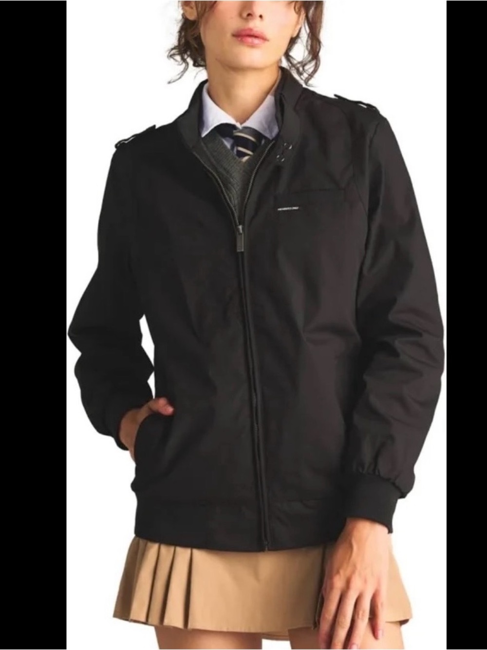 Members Only Women's Slim Fit Iconic Racer Jacket